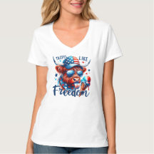 Patriotische amerikanische Kuh Red White & Blue