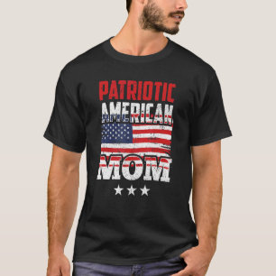 Patriotische amerikanische Mama Us Patriot Usa Mot T-Shirt