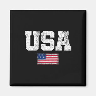 Patriotische amerikanische Männer und Frauen der U Magnet