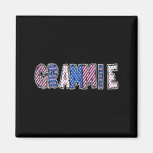 Patriotische amerikanische Oma Grammie Amerika Dam Magnet