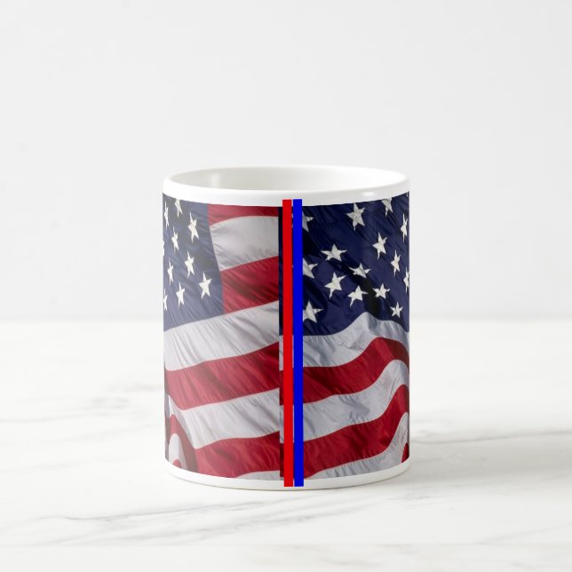 Patriotische amerikanische Tasse (Mittel)