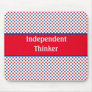Patriotische Amerikanische Unabhängige Denkerin Mousepad