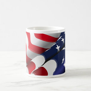 Patriotische amerikanische US Flagge für Flaggenge Kaffeetasse