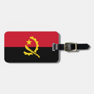 Patriotische angolanische Flagge Gepäckanhänger