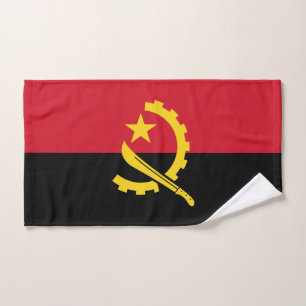 Patriotische angolanische Flagge Handtuch