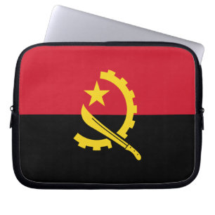 Patriotische angolanische Flagge Laptopschutzhülle