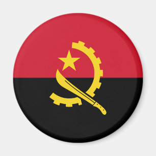 Patriotische angolanische Flagge Magnet