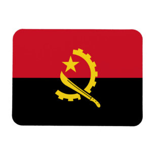 Patriotische angolanische Flagge Magnet