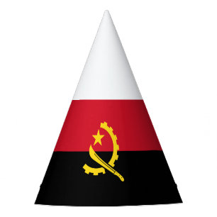 Patriotische angolanische Flagge Partyhütchen