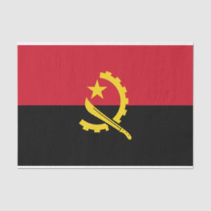 Patriotische angolanische Flagge Seidenpapier