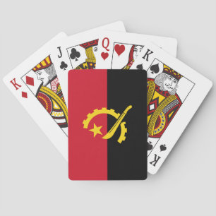 Patriotische angolanische Flagge Spielkarten