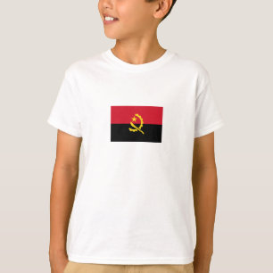 Patriotische angolanische Flagge T-Shirt
