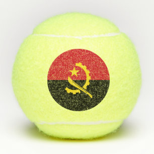 Patriotische angolanische Flagge Tennisbälle