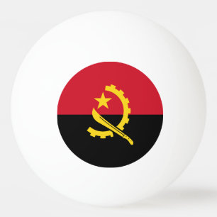 Patriotische angolanische Flagge Tischtennisball