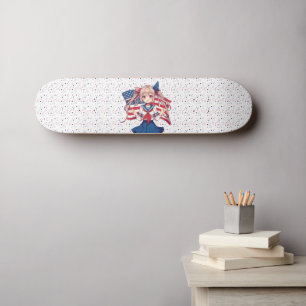 Patriotische Anime in den USA Skateboard
