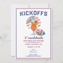 Patriotische Anstoßfeiern & Cocktails Football-Spi