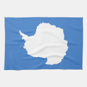 Patriotische Antarktika-Flagge Geschirrtuch