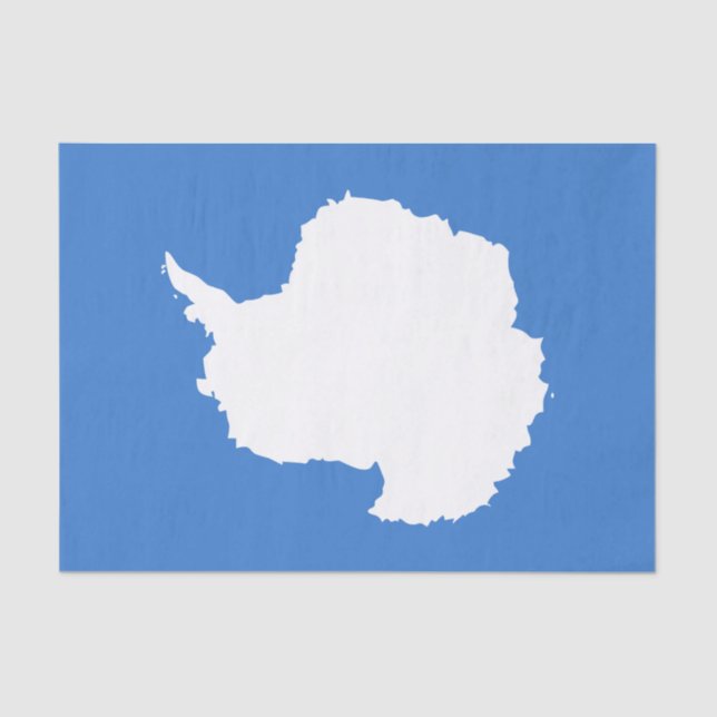 Patriotische Antarktis-Flagge Seidenpapier (Vorderseite)