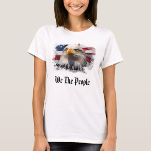 *~* Patriotische AP27 American Flag Bald Eagle T-Shirt