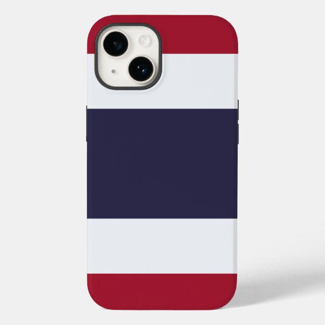 Patriotische Apple Case-Mate, Flagge Thailands Case-Mate iPhone Hülle (Rückseite)