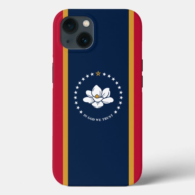 Patriotische Apple Case-Mate mit Flagge von Missis iPhone Hülle (Rückseite)