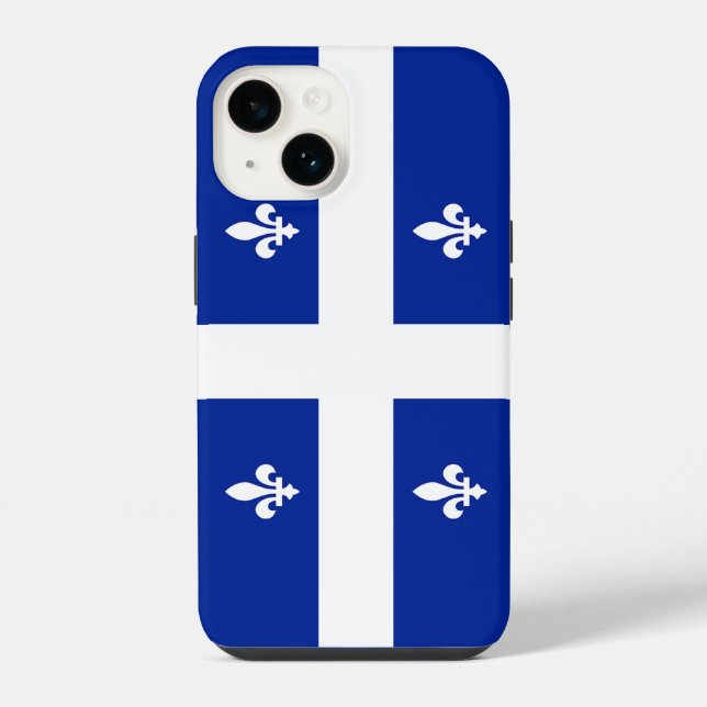 Patriotische Apple Case-Mate, Quebec-Flagge Case-M iPhone Hülle (Rückseite)