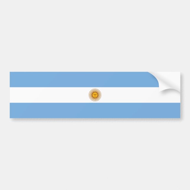 Patriotische argentinische Flagge Autoaufkleber (Vorne)