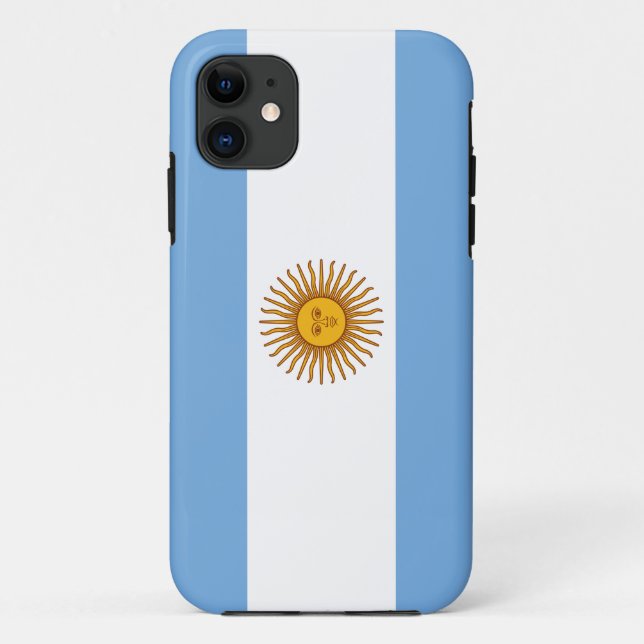 Patriotische argentinische Flagge Case-Mate iPhone Hülle (Rückseite)