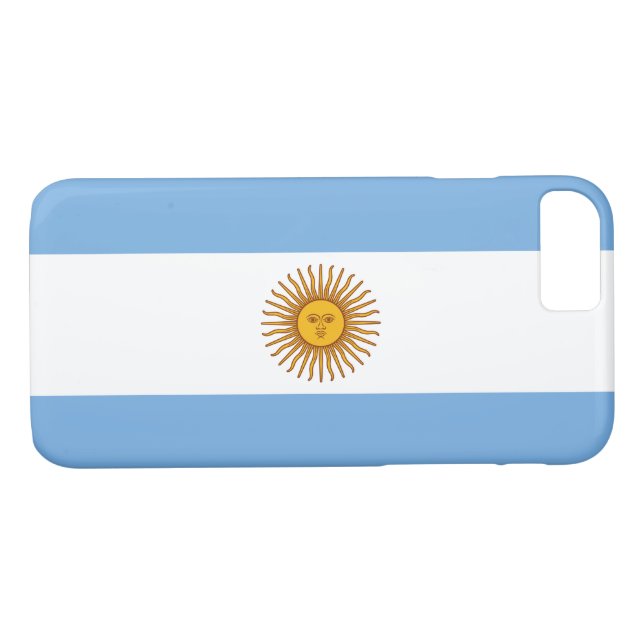 Patriotische argentinische Flagge Case-Mate iPhone Hülle (Rückseite (Horizontal))