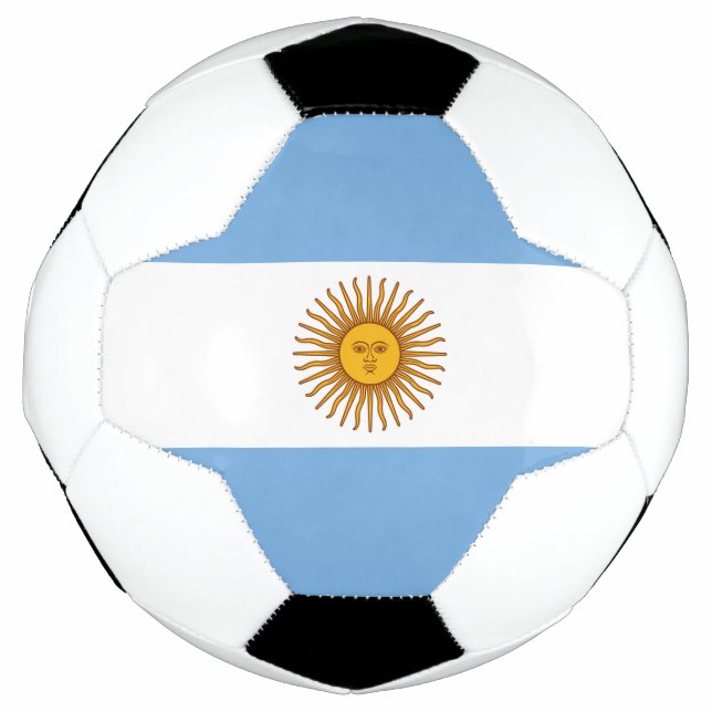 Patriotische argentinische Flagge Fußball (Vorderseite)