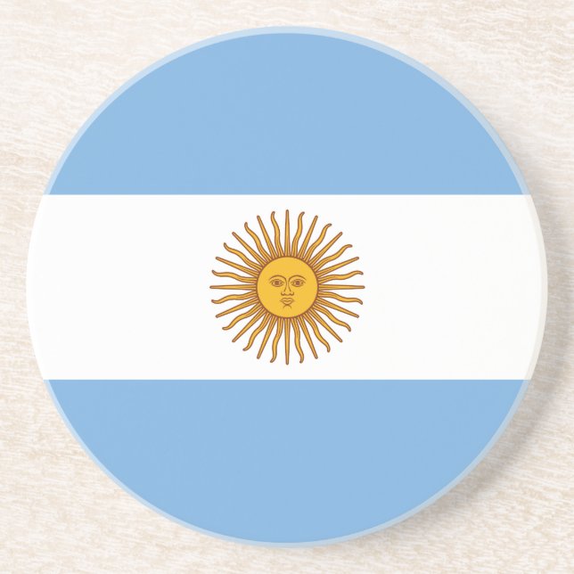 Patriotische argentinische Flagge Getränkeuntersetzer (Vorne)