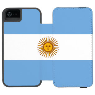 Patriotische argentinische Flagge Incipio Watson™ iPhone 5 Geldbörsen Hülle