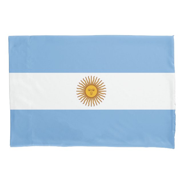 Patriotische argentinische Flagge Kissenbezug (Vorderseite)