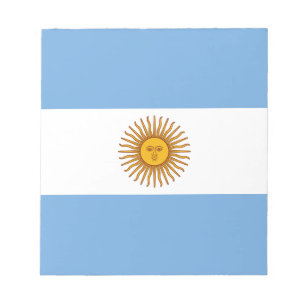 Patriotische argentinische Flagge Notizblock