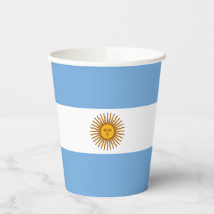 Patriotische argentinische Flagge Pappbecher