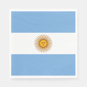 Patriotische argentinische Flagge Serviette