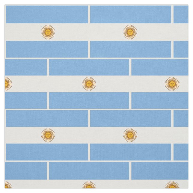 Patriotische argentinische Flagge Stoff (Muster)
