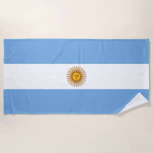 Patriotische argentinische Flagge Strandtuch