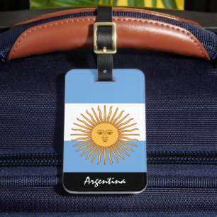 Patriotische argentinische Gepäckmarken, argentini Gepäckanhänger