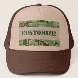 Patriotische Armee-kundenspezifische grüne Truckerkappe