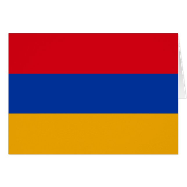 Patriotische armenische Flagge (Vorderseite (Horizontal))