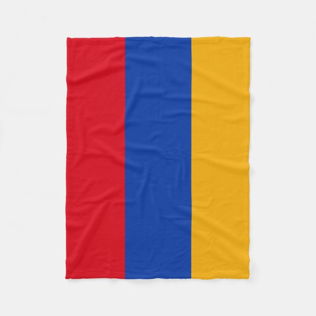 Patriotische armenische Flagge Fleecedecke (Vorderseite)