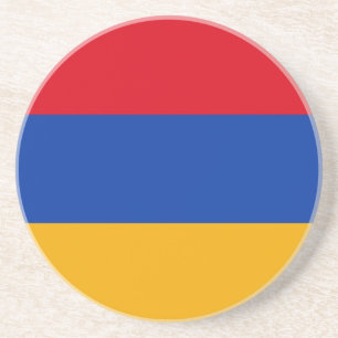 Patriotische armenische Flagge Getränkeuntersetzer