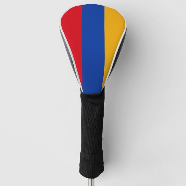 Patriotische armenische Flagge Golf Headcover (Vorderseite)