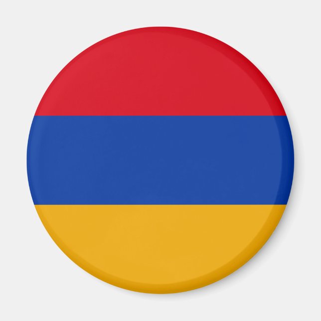 Patriotische armenische Flagge Magnet (Vorne)