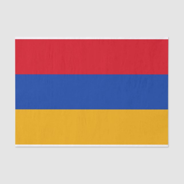 Patriotische armenische Flagge Seidenpapier (Vorderseite)