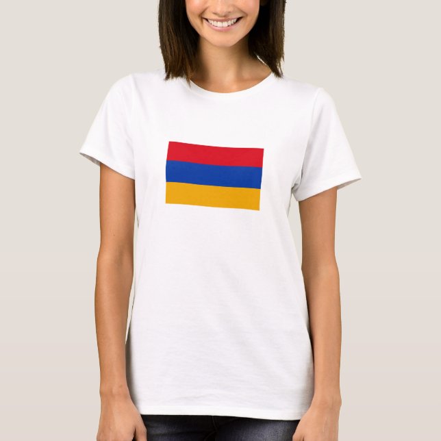 Patriotische armenische Flagge T-Shirt (Vorderseite)