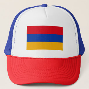 Patriotische armenische Flagge Truckerkappe