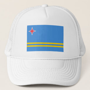 Patriotische Aruba-Flagge Truckerkappe