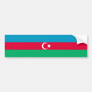 Patriotische Aserbaidschan-Flagge Autoaufkleber